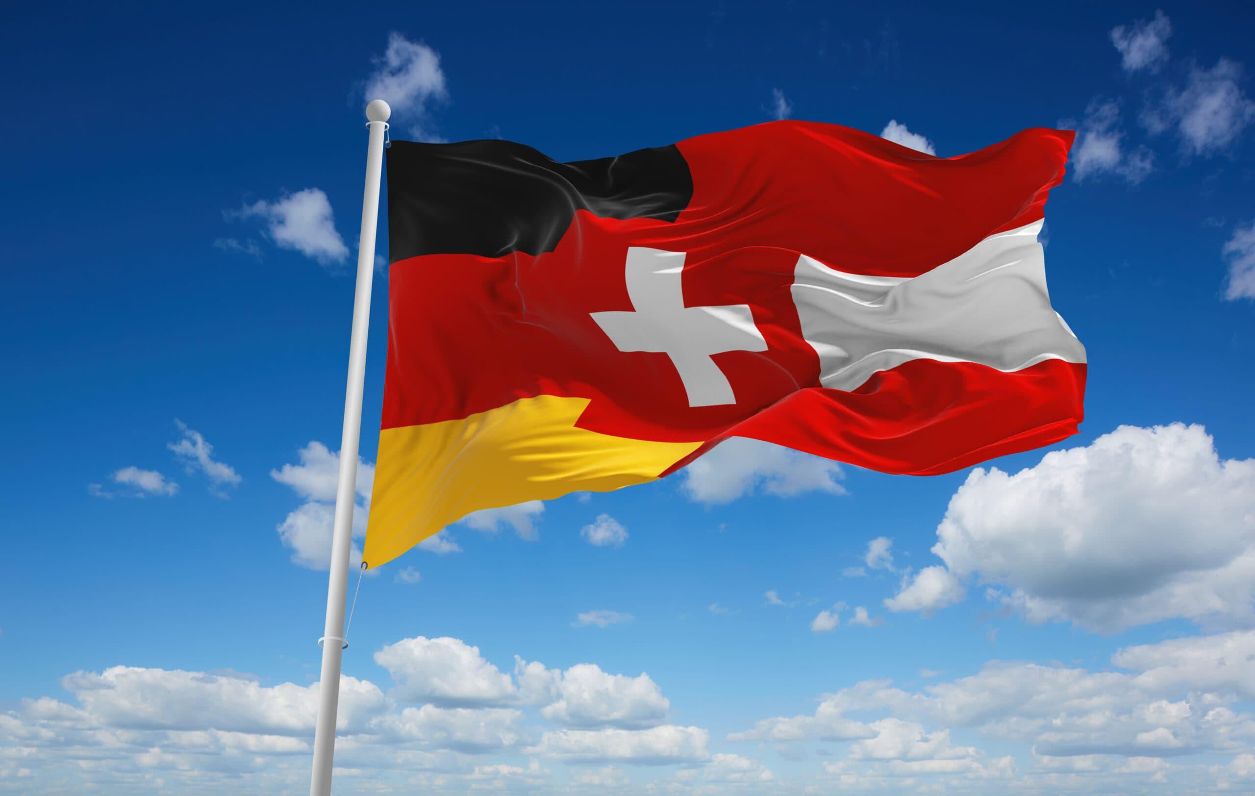 DACH Raum Flagge